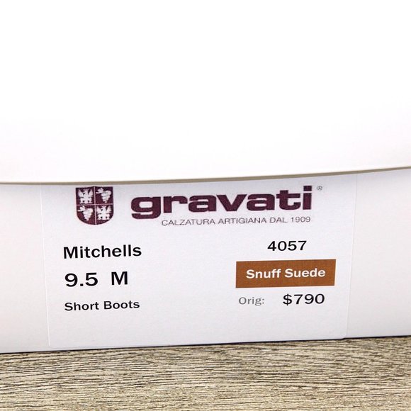 $790 GRAVATI Mitchells Women's 9.5 M Short Boots 4057 * add $15 new Trees - Picture 14 of 15